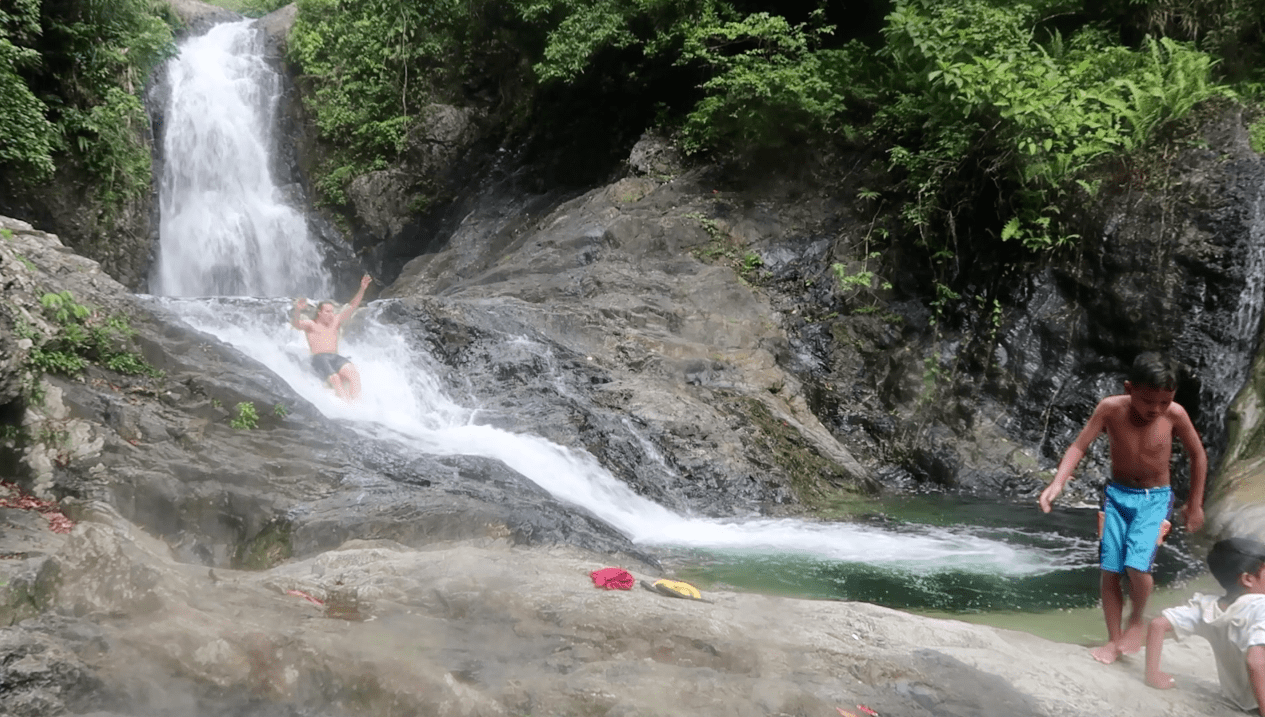 lenny through paradise slides waterfall and having fun in catanduanes province philippines